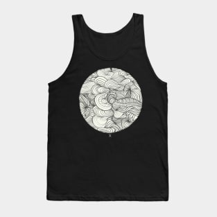 Psychedelic circle X Tank Top